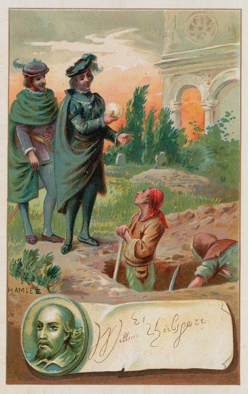 Graveyard Scene from Hamlet by French School