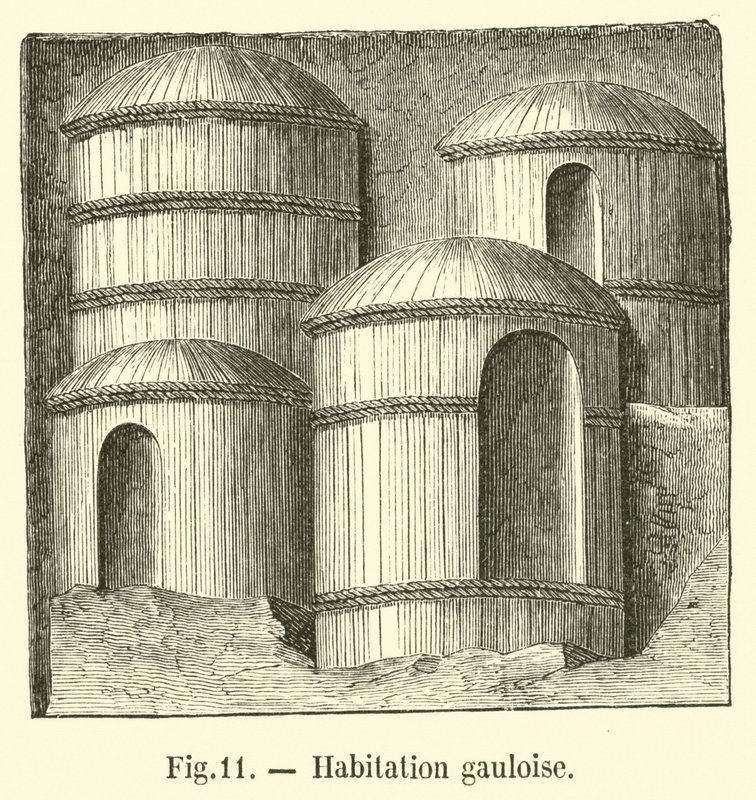 Gaulish Dwelling by French School