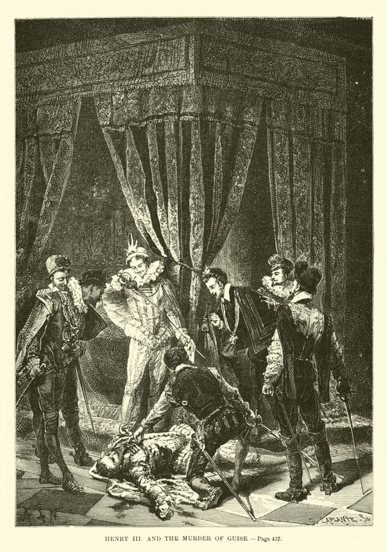 Henry III and the Murder of Guise by French School