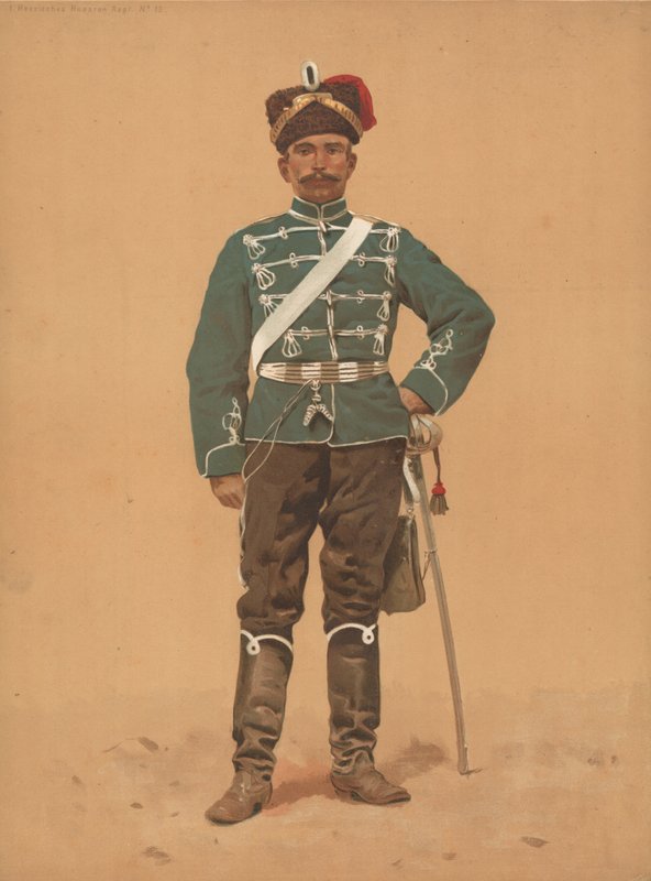 Hessian Hussar Regiment No 13 by French School