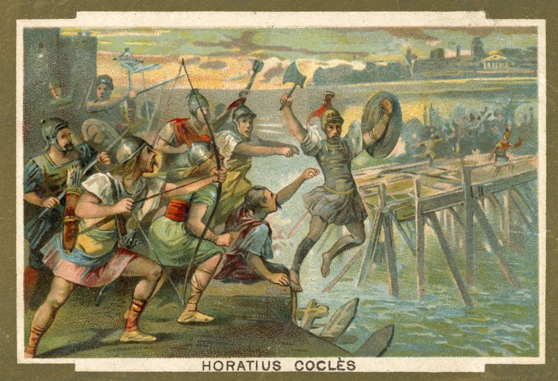 Horatius Cocles on the Bridge by French School