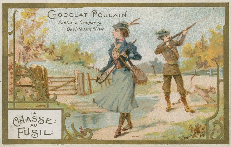 Hunting with Guns by French School