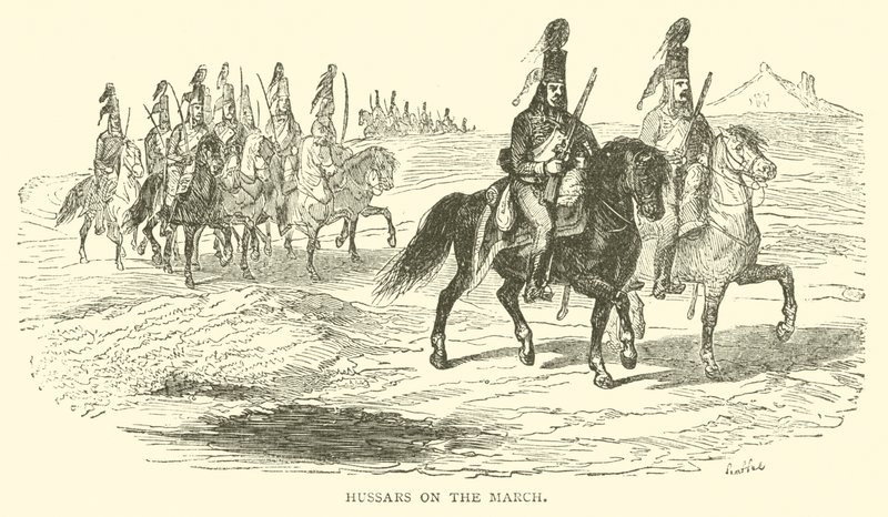 Hussars on the March by French School