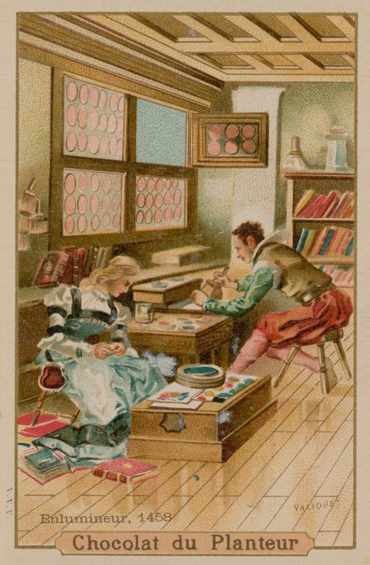Illuminator in 1458 by French School