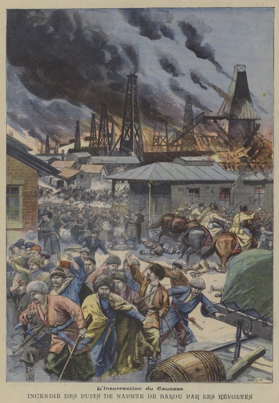 Insurrection in the Caucasus by French School