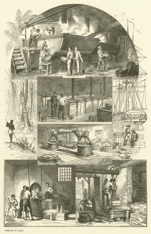Interior of a Sugar Refinery by French School