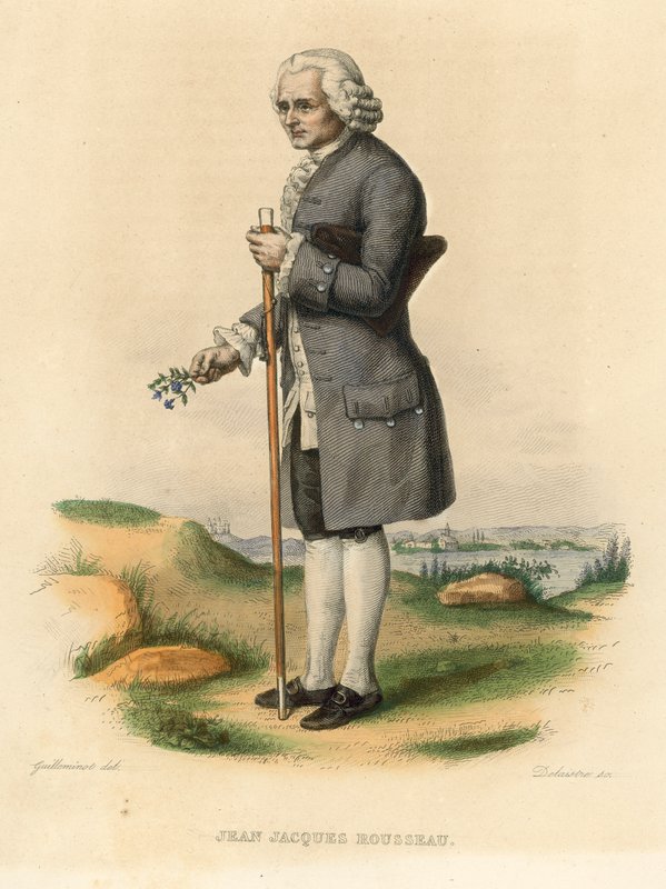 Jean Jacques Rousseau by French School