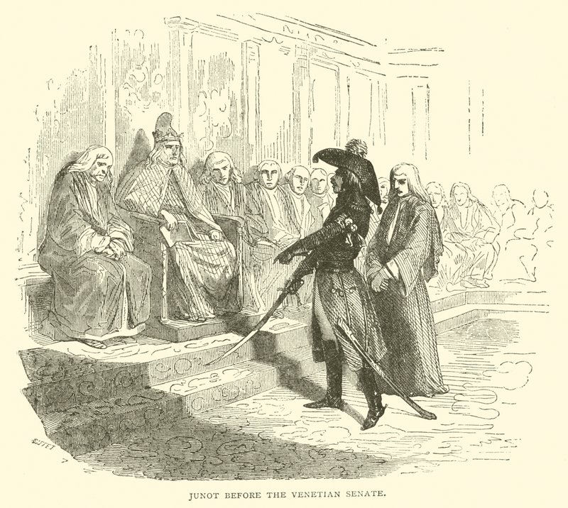 Junot before the venetian senate by French School