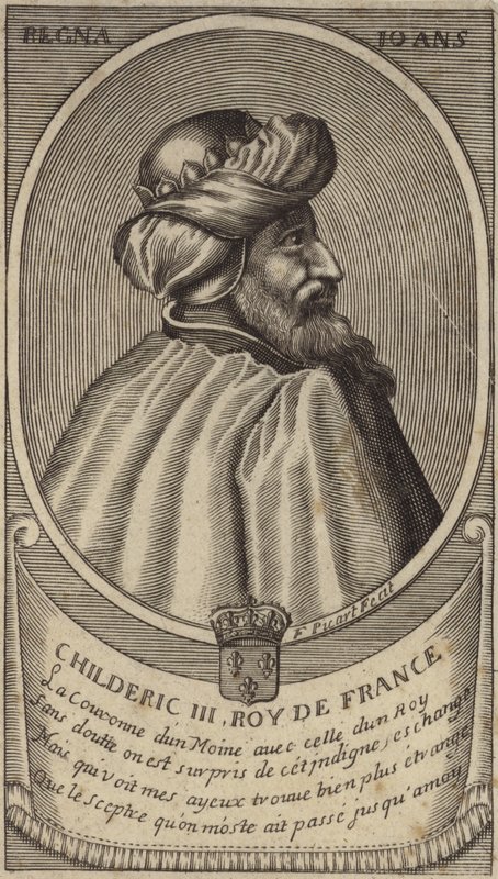 King Childeric III of the Franks by French School