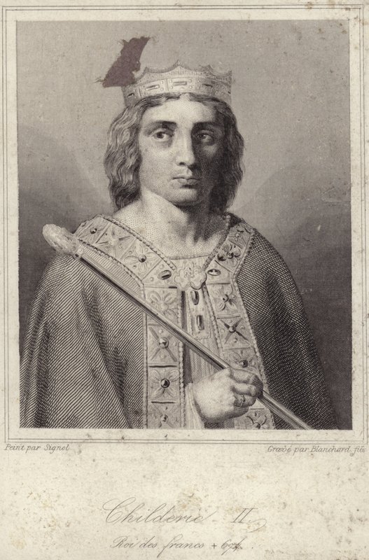 King Childeric II of Austrasia by French School