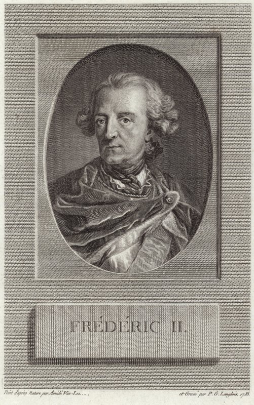 King Frederick II of Prussia by French School