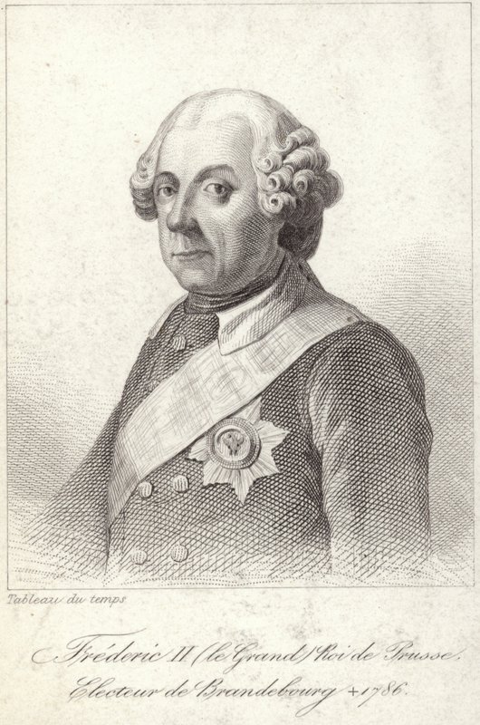 King Frederick II of Prussia by French School