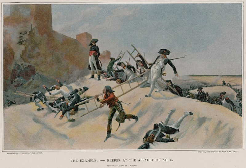 Kleber at the Assault of Acre by French School