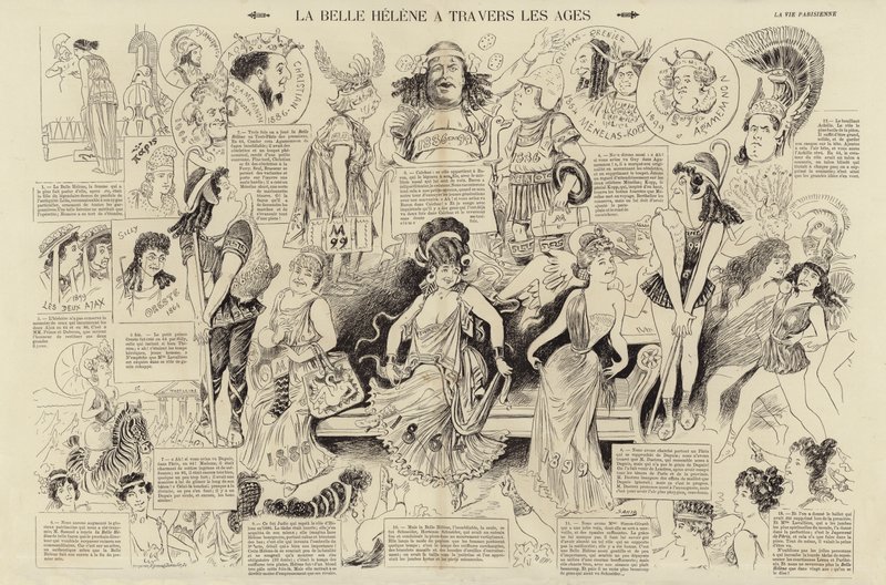 The Beautiful Helen Through the Ages by French School