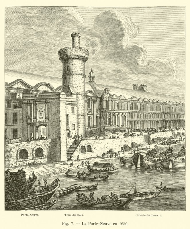 The New Gate in 1650 by French School