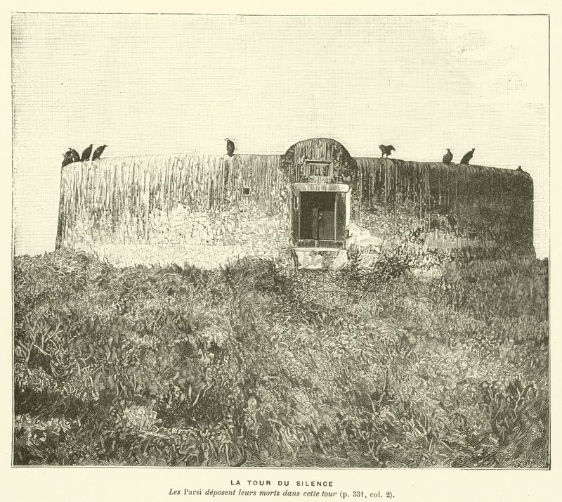 The Tower of Silence (engraving) by French School