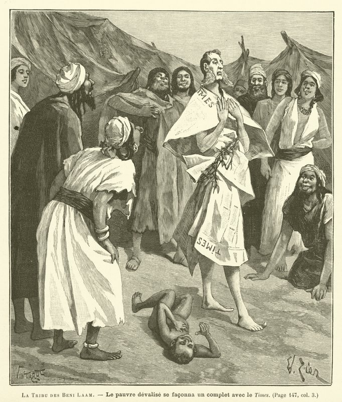 The Tribe of Beni Laam (engraving) by French School