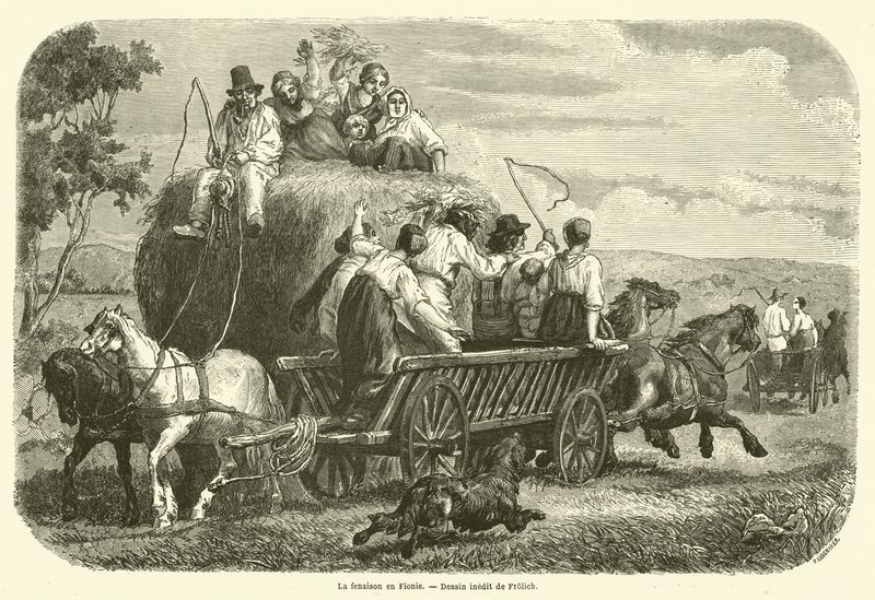Haymaking in Fionie by French School