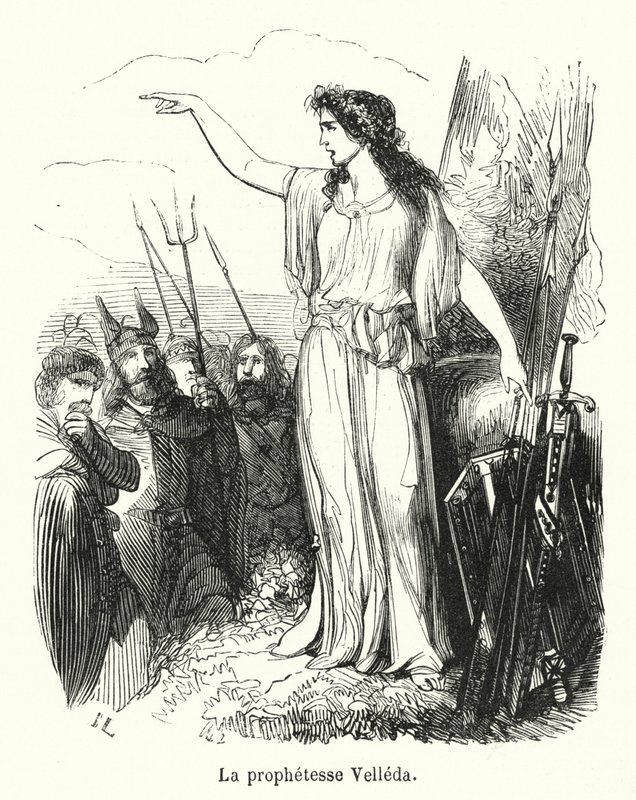The Prophetess Velleda by French School