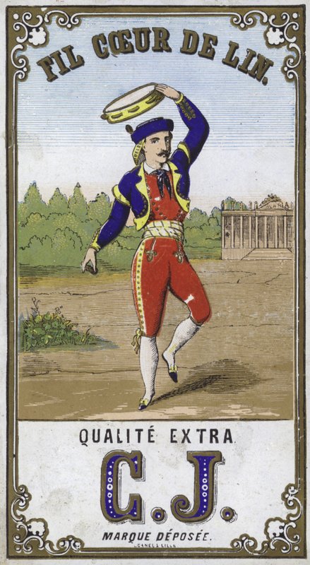 Label for Fil Coeur de Lin by French School