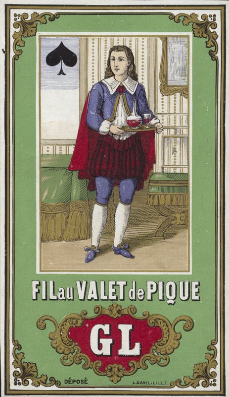 Label for Jack of Spades thread by French School