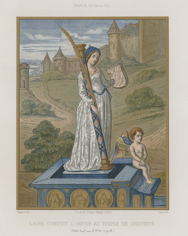 Laura at the Temple of Chastity by French School
