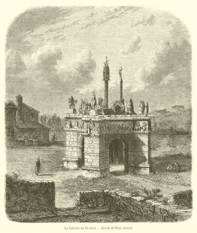 The Calvary of Pleyben by French School