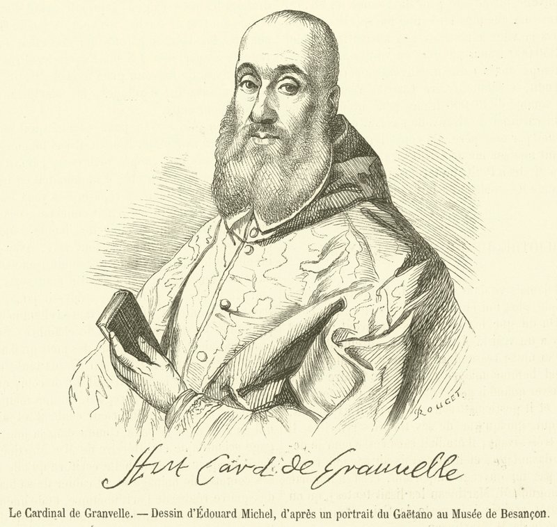 Cardinal Granvelle (engraving) by French School