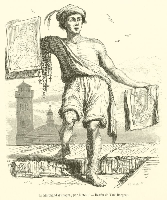 The image merchant by French School