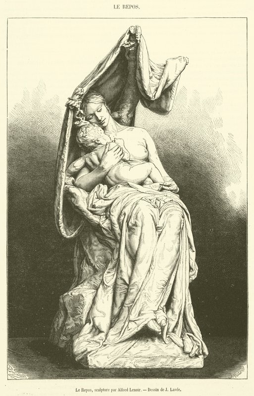 The Rest (engraving) by French School