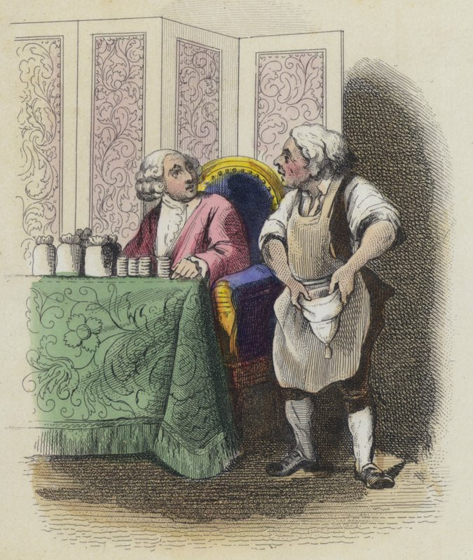 The Cobbler and the Financier by French School