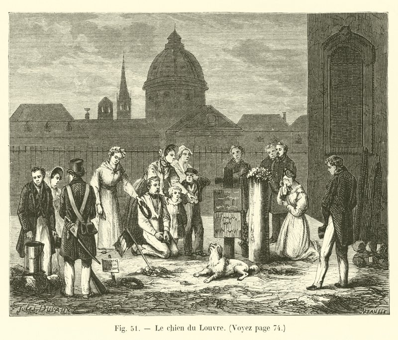 The dog of the Louvre by French School