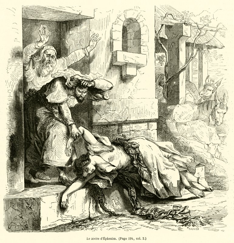 The Levite of Ephraim by French School