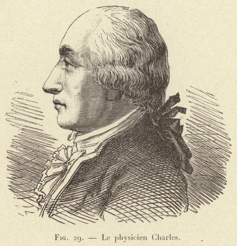 The Physicist Charles (engraving) by French School