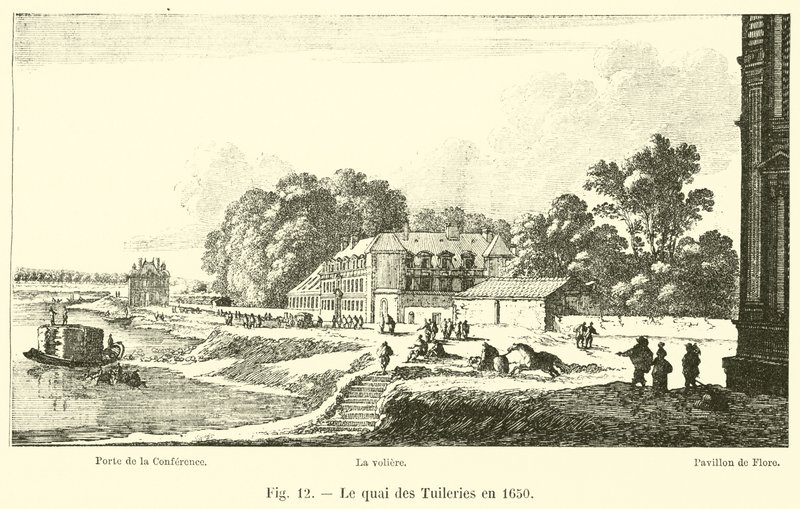 The Quai des Tuileries in 1650 by French School