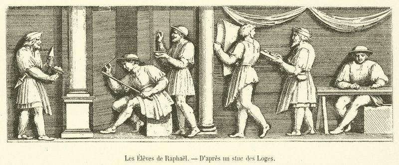 The Students of Raphael by French School