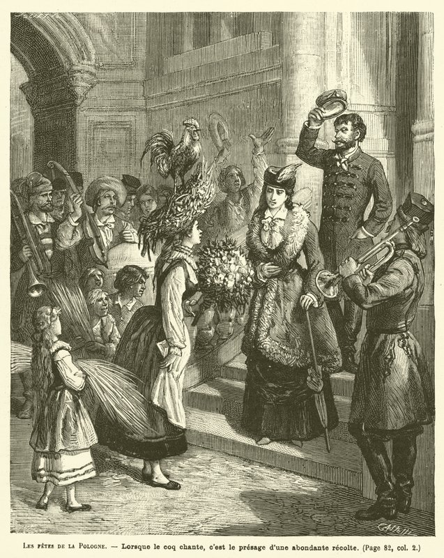 The Festivals of Poland (engraving) by French School