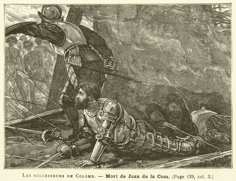 The Successors of Columbus (engraving) by French School