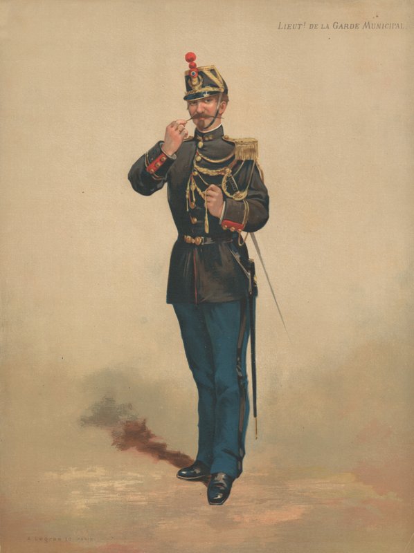 Lieutenant of the Municipal Guard by French School