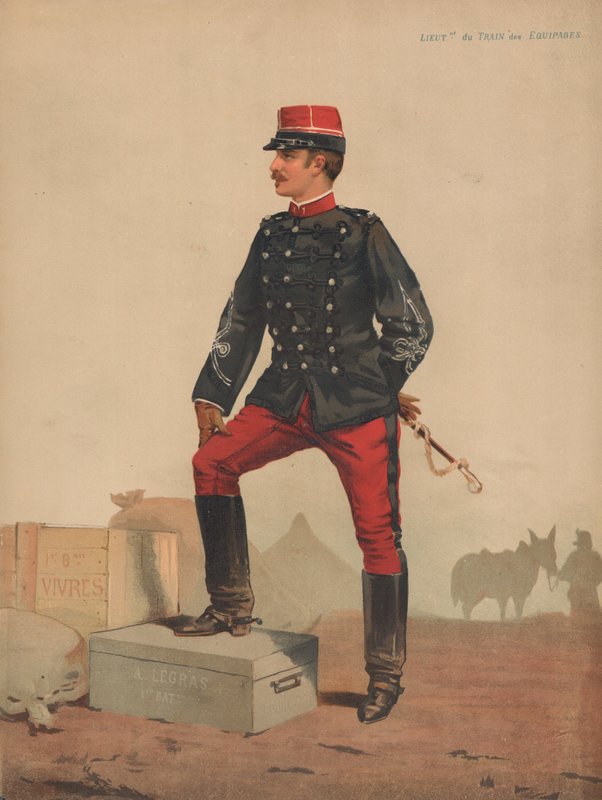 Lieutenant of the Train of Equipages by French School
