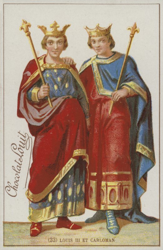 Louis III and Carloman by French School