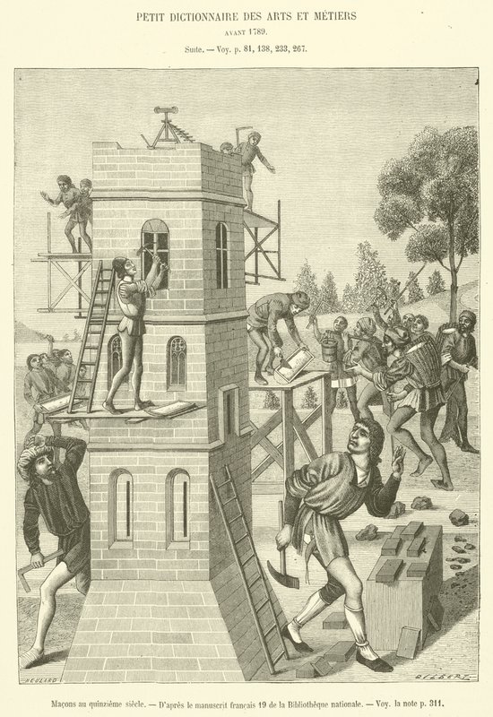 Masons in the Fifteenth Century by French School
