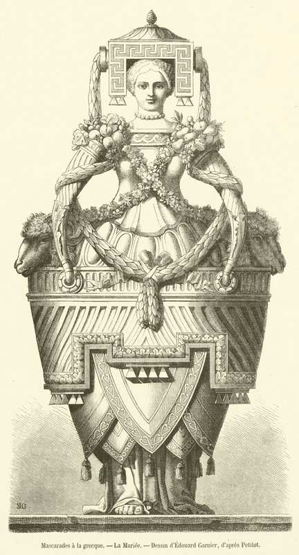 Greek Masquerades, The Bride (engraving) by French School