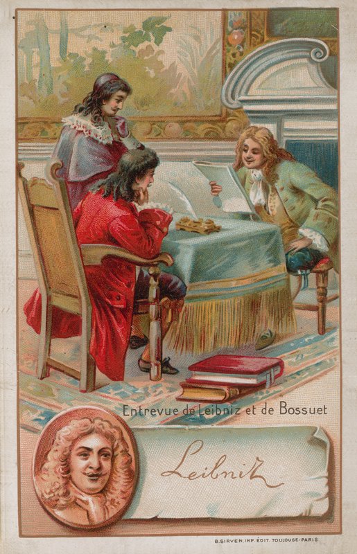 Meeting between Leibniz and Bossuet by French School