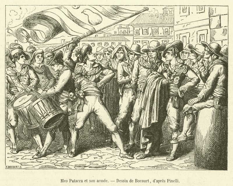 Meo Patacca and His Army by French School
