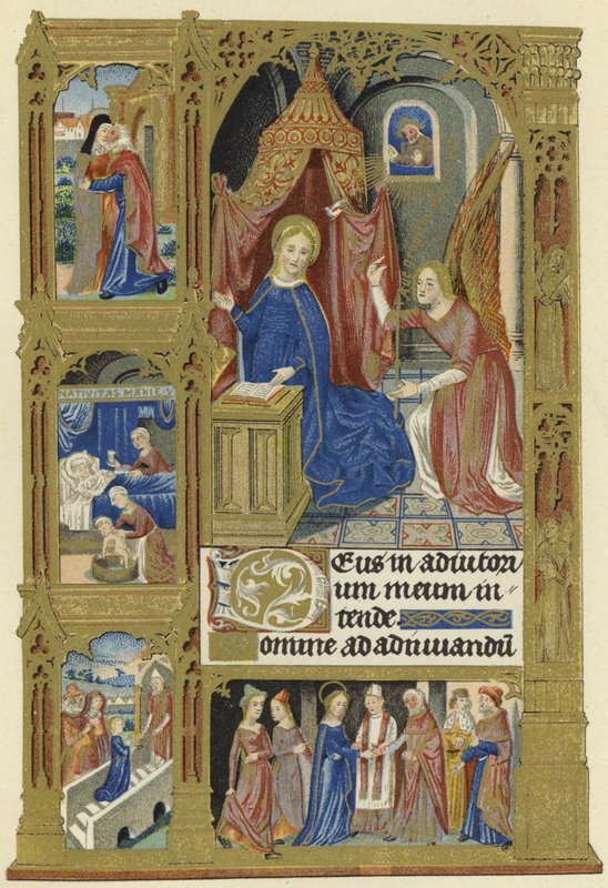 Miniature of the Annunciation by French School