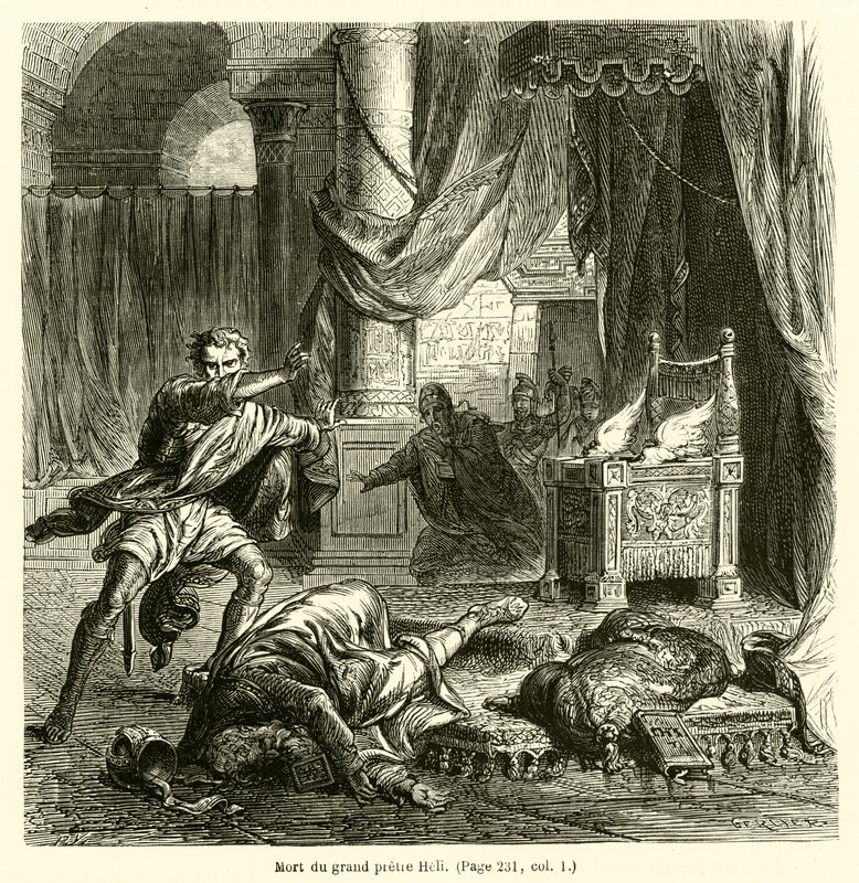 Death of the High Priest Eli by French School