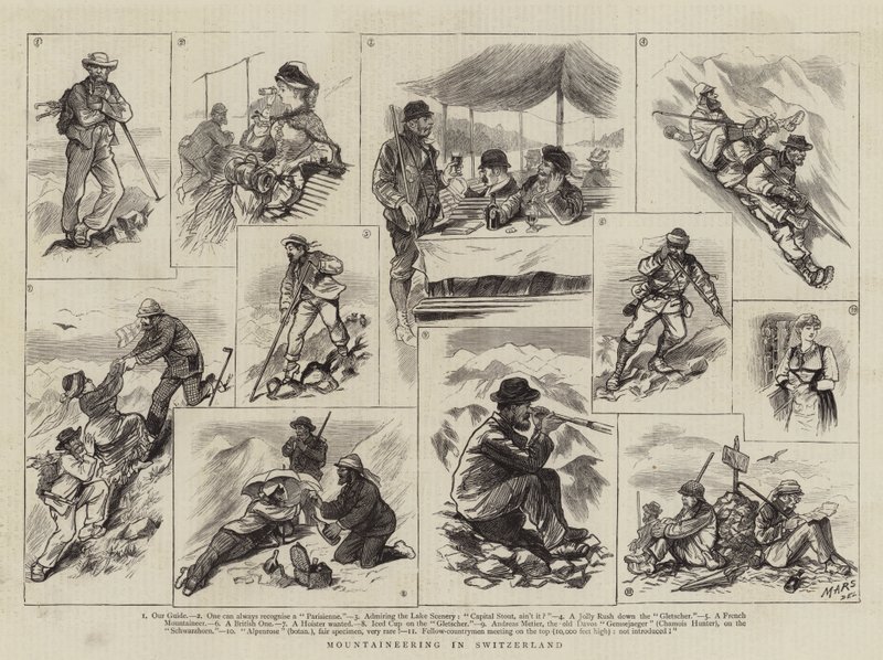 Mountaineering in Switzerland by French School