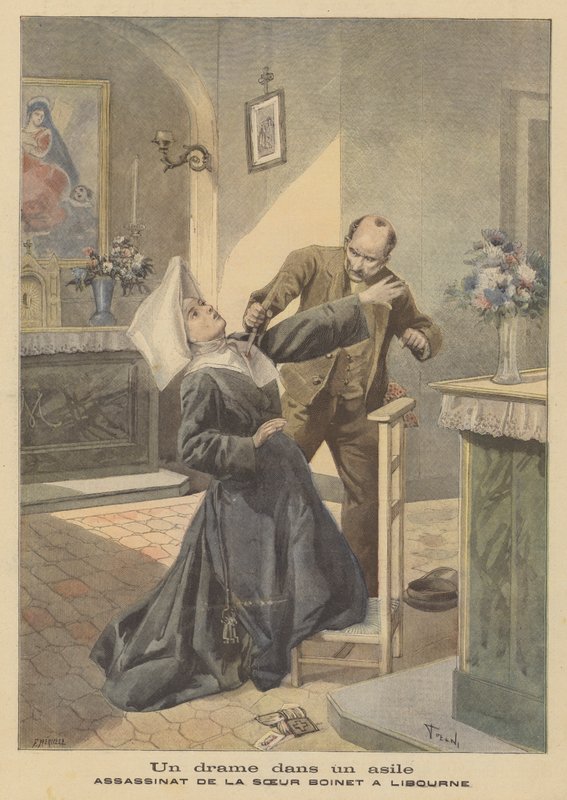 Murder of a Nun by French School