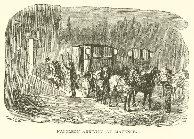 Napoleon Arriving at Mayence by French School
